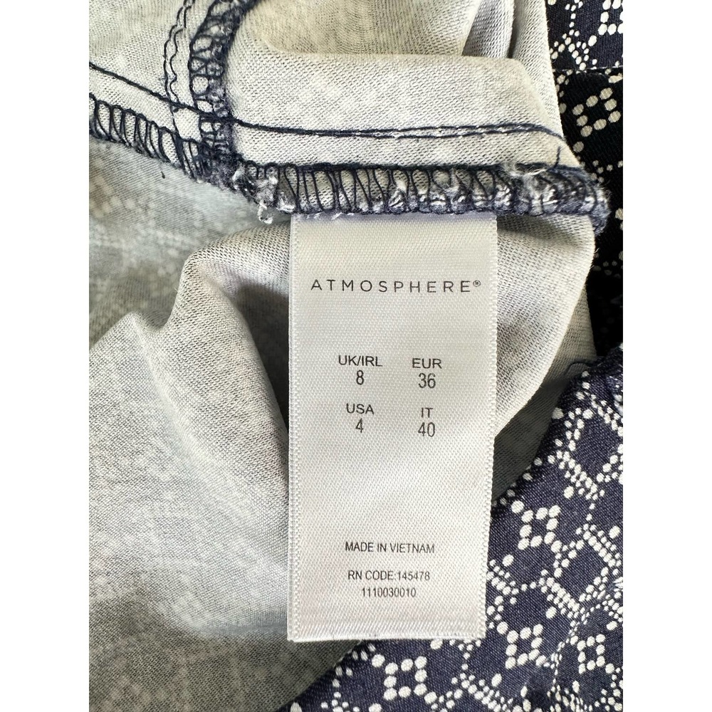 Atmosphere Slim Leg Patterned Pant Sz. 4 - Picture 3 of 4